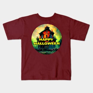 Haunted House Halloween Kids T-Shirt